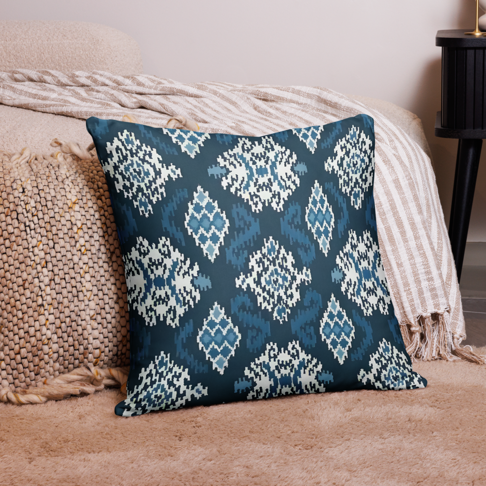 Midnight Ikat Pillow