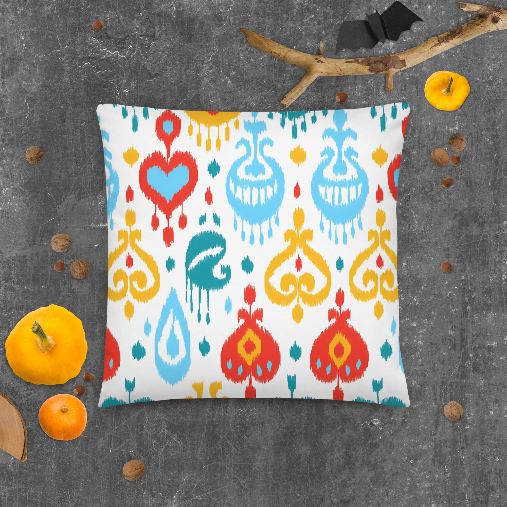 Colorful Ikat Pillow