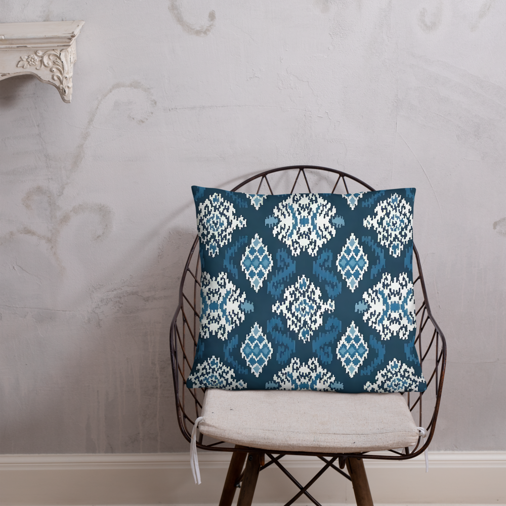 Midnight Ikat Pillow
